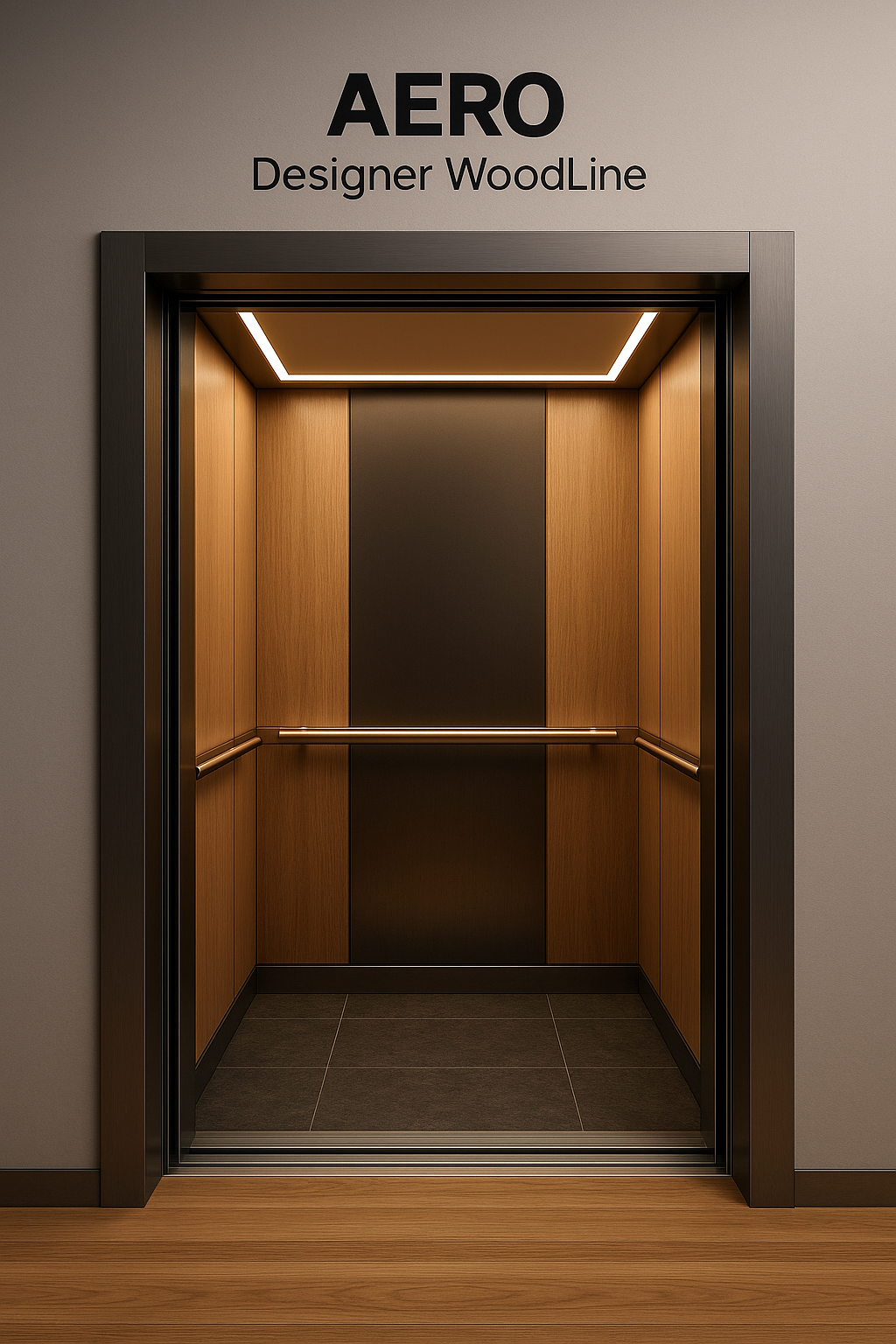 AERO Designer WoodLine — Wood and stainless steel cabin